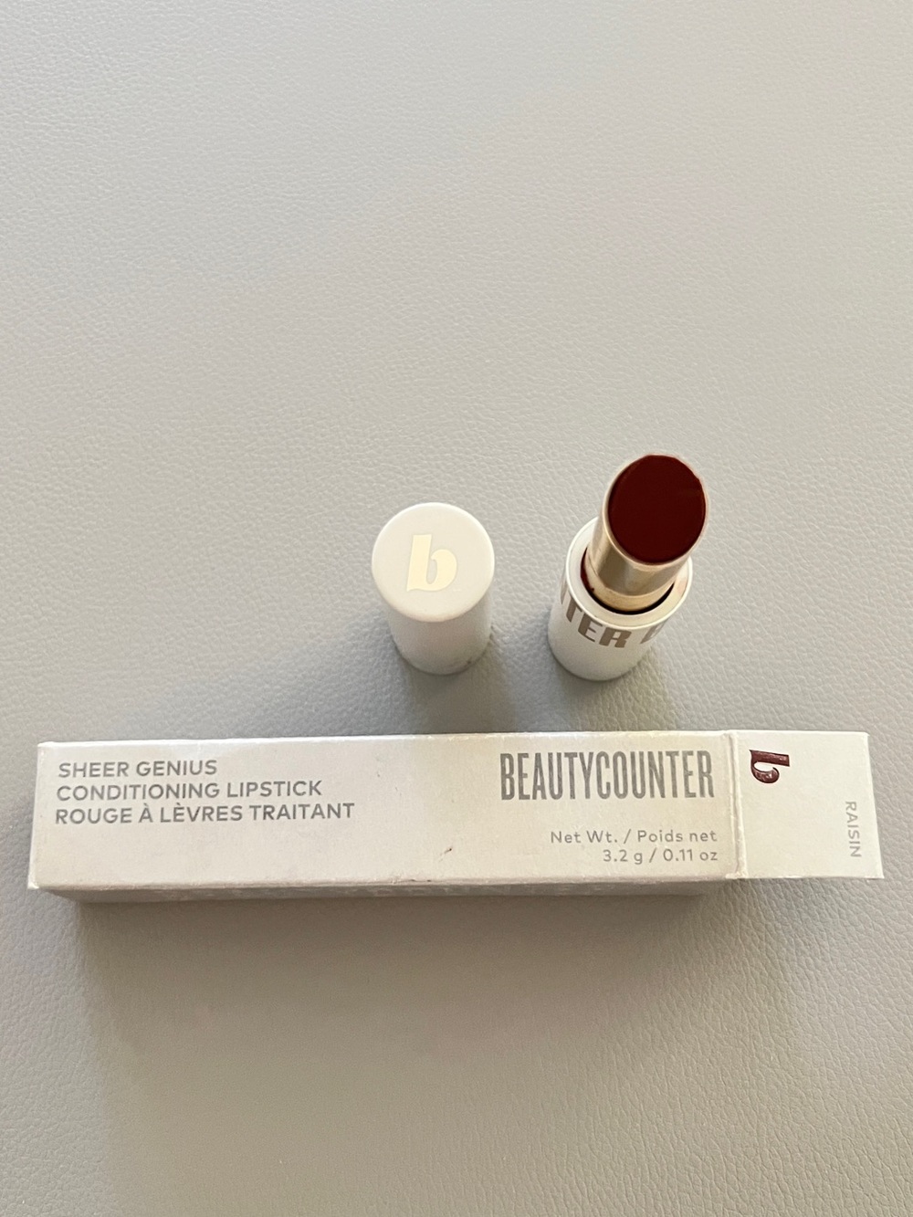 beautycounter Sheer Genius Conditioning Lipstick — Raisin Plum